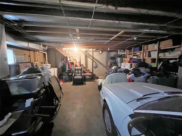 429 N Kennedy Blvd, Vandalia, IL 62471 - basement featuring stairway
