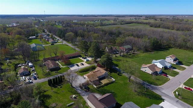 aerial overview of property's location with nearby suburban area