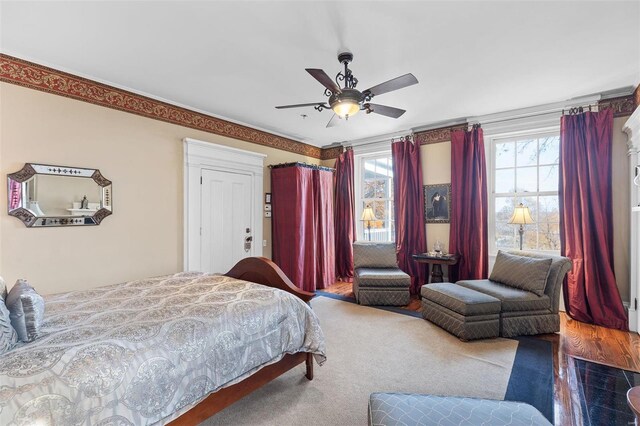 813 S 4th St, Clarksville, MO 63336 - bedroom with a ceiling fan