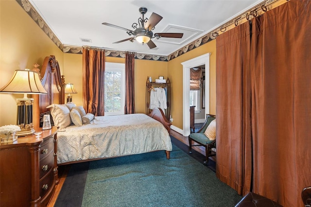 813 S 4th St, Clarksville, MO 63336 - bedroom with a ceiling fan
