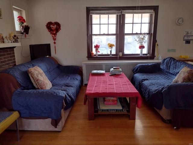 8245 Glen Echo Dr, Saint Louis, MO 63121 - living room featuring wood finished floors