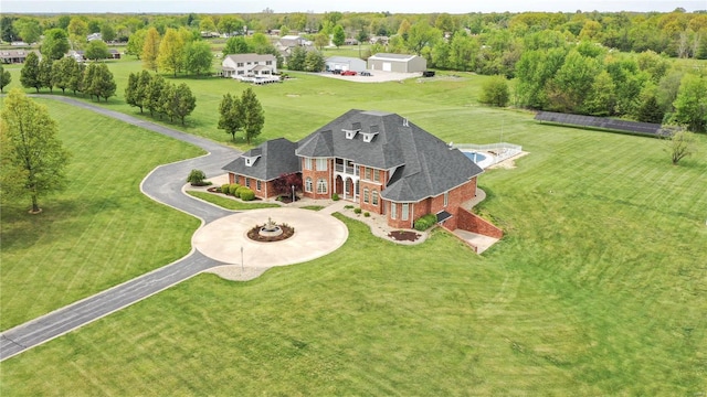 view from above of property