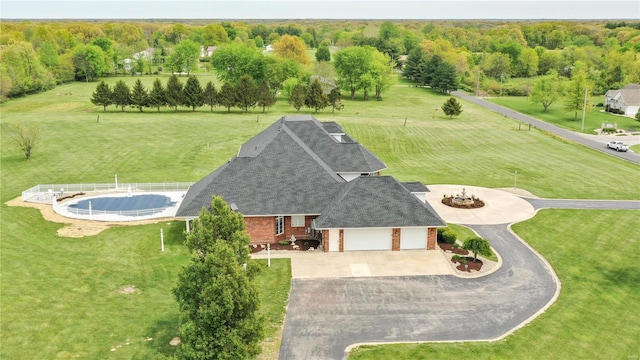 view from above of property