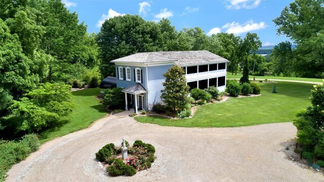 16093 Hwy W, Clarksville, MO 63336 - view of front of home featuring driveway and a front yard