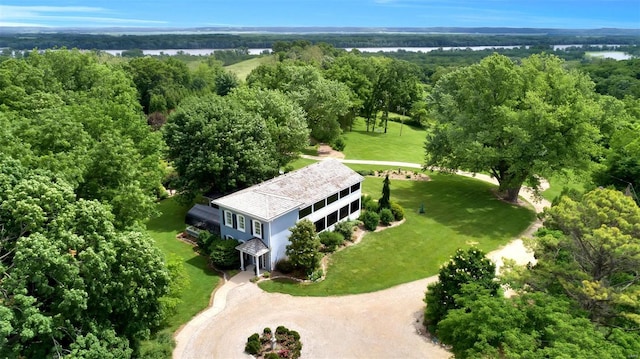 16093 Hwy W, Clarksville, MO 63336 - aerial view of property and surrounding area with a large body of water and a forest