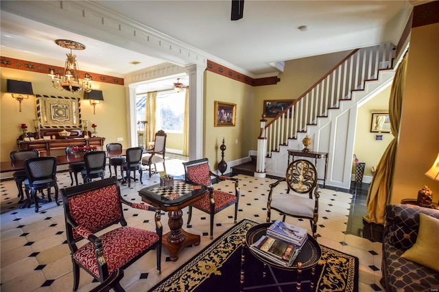 16093 Hwy W, Clarksville, MO 63336 - community lobby featuring stairway and ornamental molding