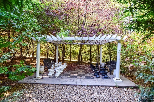 16093 Hwy W, Clarksville, MO 63336 - view of patio / terrace with a pergola