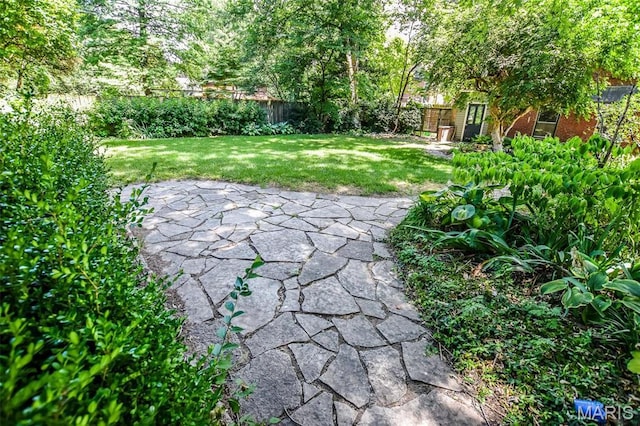 5076 Westminster Pl, Saint Louis, MO 63108 - view of yard featuring a patio