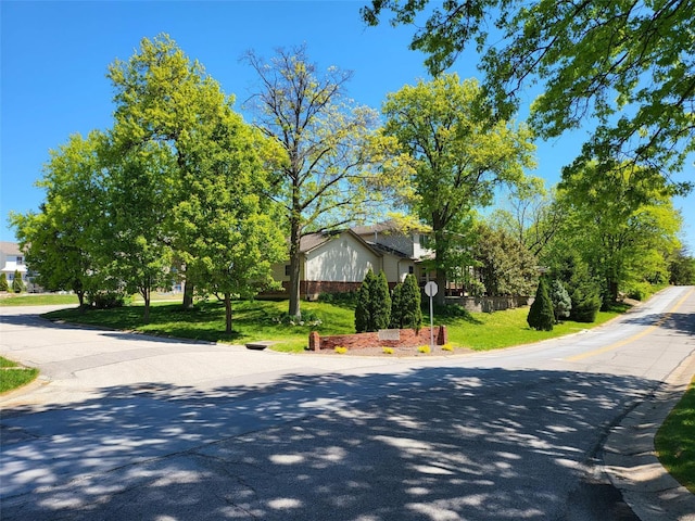 view of asphalt road