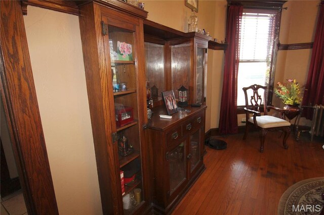 1001 S Main St, Lockwood, MO 65682 - hallway featuring wood-type flooring