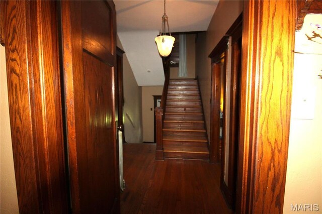 1001 S Main St, Lockwood, MO 65682 - stairway with wood finished floors