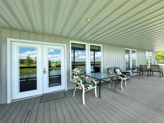 14305 State Highway F, Canton, MO 63435 - deck featuring outdoor dining space and french doors