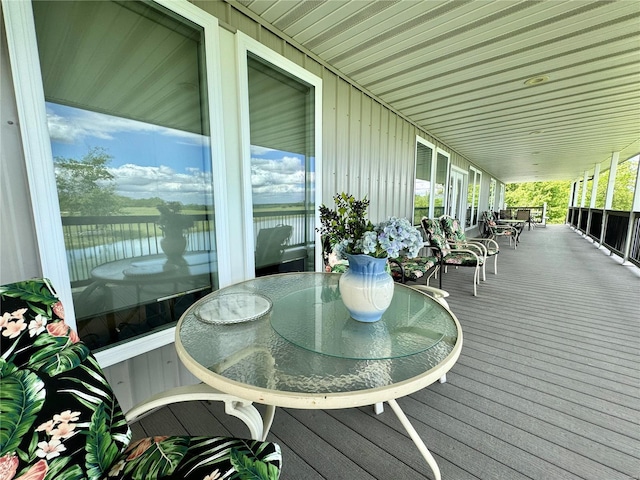 14305 State Highway F, Canton, MO 63435 - sunroom / solarium with outdoor dining area and a water view
