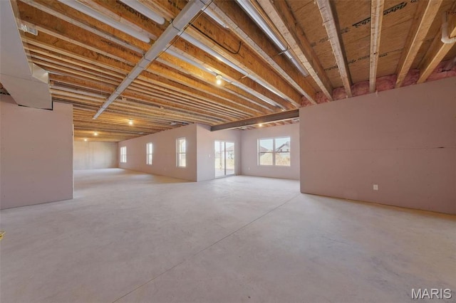 basement featuring healthy amount of natural light