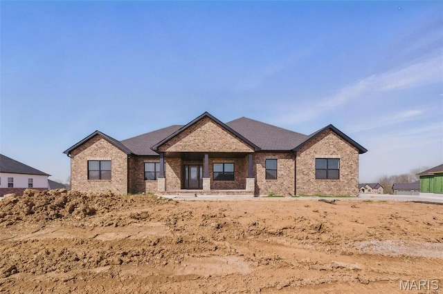 view of front facade with brick siding