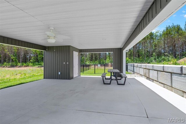 0 Hickory Lndg, De Soto, MO 63020 - view of patio / terrace with ceiling fan