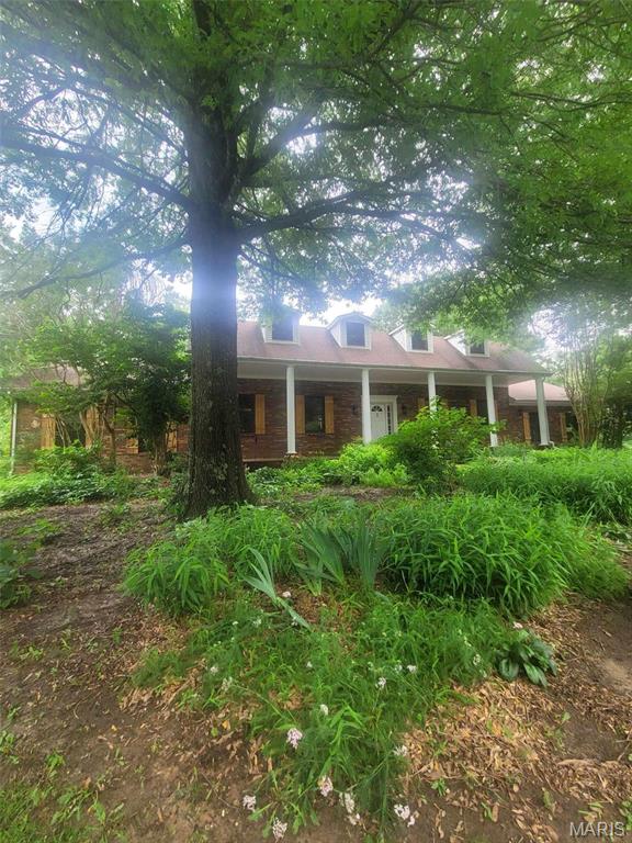 16225 Shady Ln, Dexter, MO 63841 - rear view of house with a porch