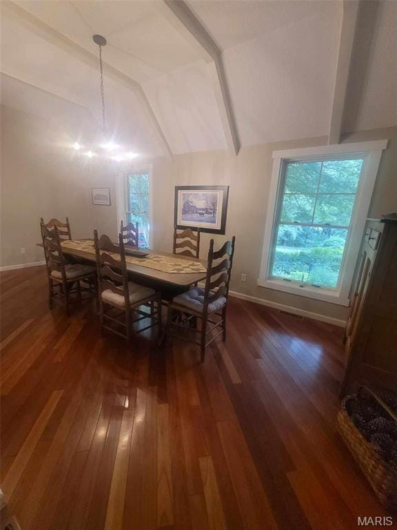 16225 Shady Ln, Dexter, MO 63841 - dining space featuring dark wood finished floors, healthy amount of natural light, and baseboards