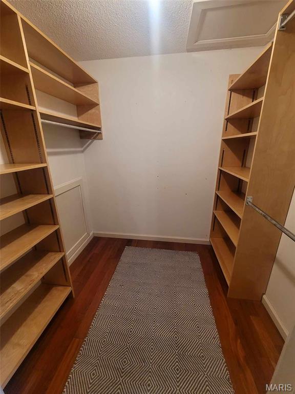 16225 Shady Ln, Dexter, MO 63841 - walk in closet featuring dark wood-style flooring