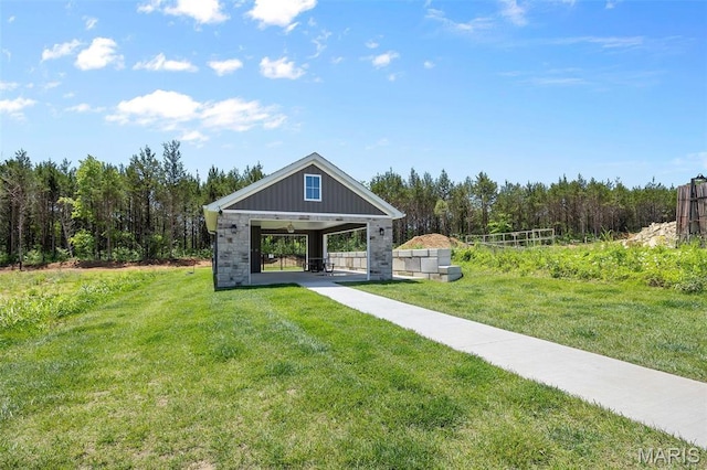1523 Hickory Lndg, De Soto, MO 63020 - view of community with a lawn and a view of trees