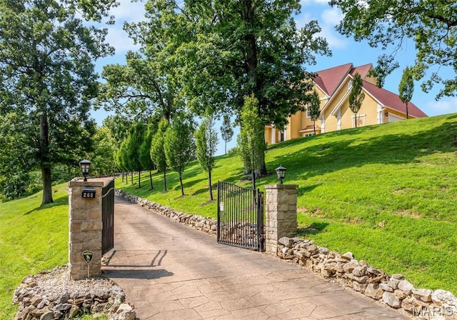 265 Deer Run Ln, Eureka, MO 63025 - surrounding community with a gate and a yard