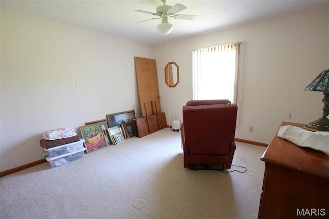 1710 Doe Run Dr, Vandalia, IL 62471 - interior space with ceiling fan and carpet