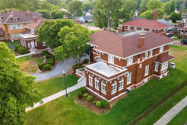 202 Poplar St, Harrisburg, IL 62946 - aerial perspective of suburban area