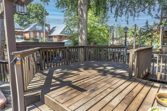 3630 Flad Ave, Saint Louis, MO 63110 - view of wooden terrace