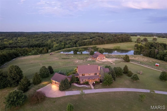 5140 Saint Anns Rd, Washington, MO 63090 - view of rural area featuring a nearby body of water and a heavily wooded area