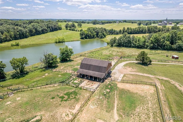 5140 Saint Anns Rd, Washington, MO 63090 - view of rural area with a nearby body of water and a pastoral area