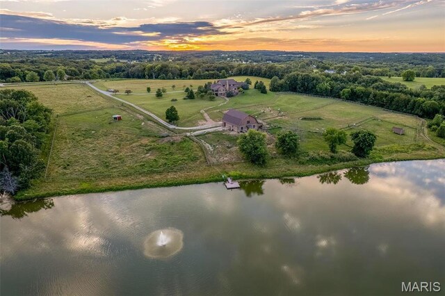 5140 Saint Anns Rd, Washington, MO 63090 - view of property location featuring a large body of water and rural landscape