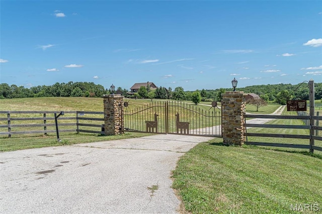 5140 Saint Anns Rd, Washington, MO 63090 - gate featuring a view of rural / pastoral area