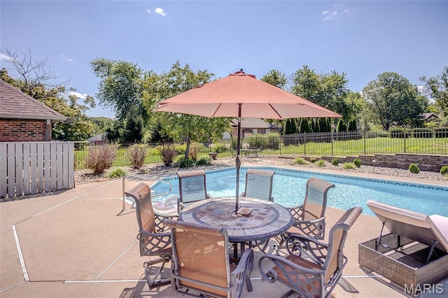 6 Red Fox Rd, Belleville, IL 62223 - view of pool featuring a patio and a fenced backyard