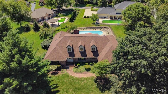 6 Red Fox Rd, Belleville, IL 62223 - view from above of property with a pool