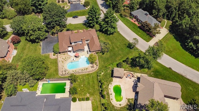 6 Red Fox Rd, Belleville, IL 62223 - bird's eye view of a pool area