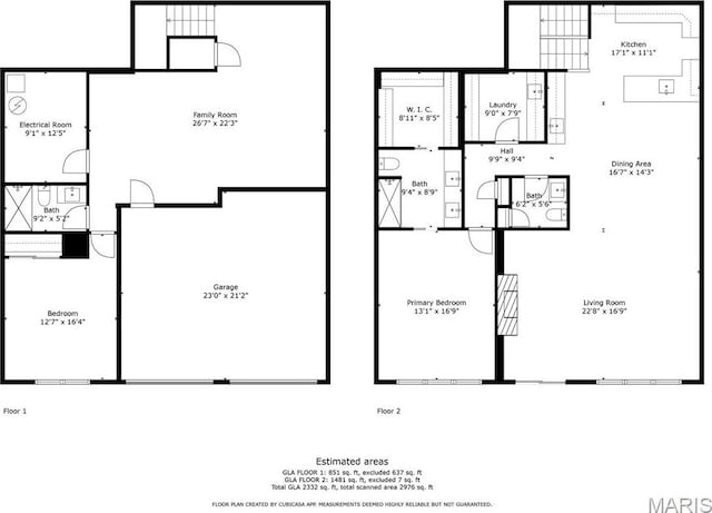 310 Captains Ct, Grafton, IL 62037 - floor plan / room layout