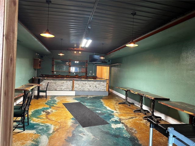 156 S Main St, Ironton, MO 63650 - recreation room with concrete flooring and baseboards