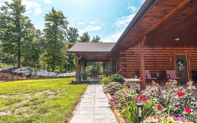 5430 Carter Route M, Van Buren, MO 63965 - view of grassy yard featuring a porch