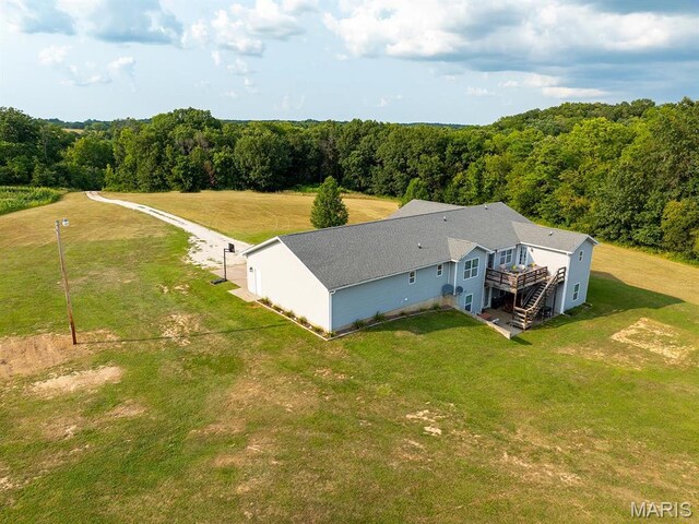 2700 Treetop Ln, Palmyra, MO 63461 - view from above of property featuring a heavily wooded area