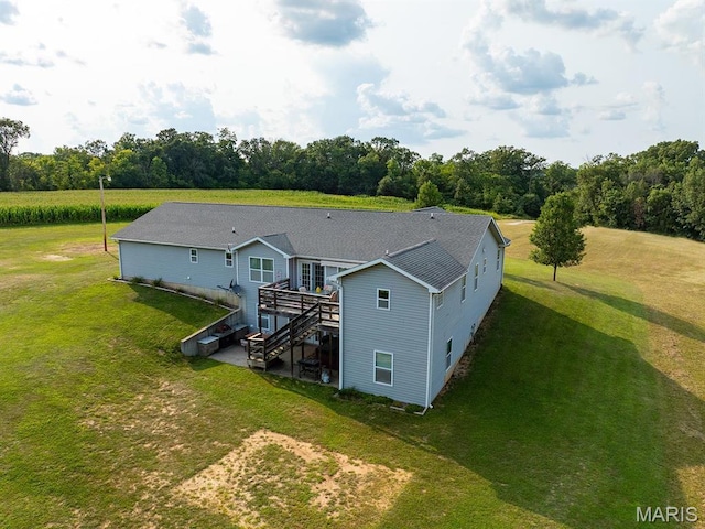 view from above of property