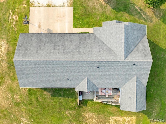 view from above of property