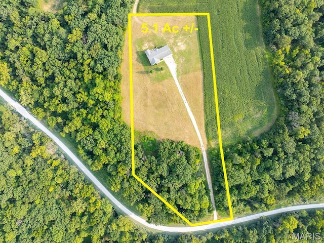 view of property location with property boundaries highlighted