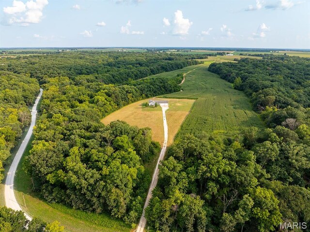 2700 Treetop Ln, Palmyra, MO 63461 - aerial view of a heavily wooded area