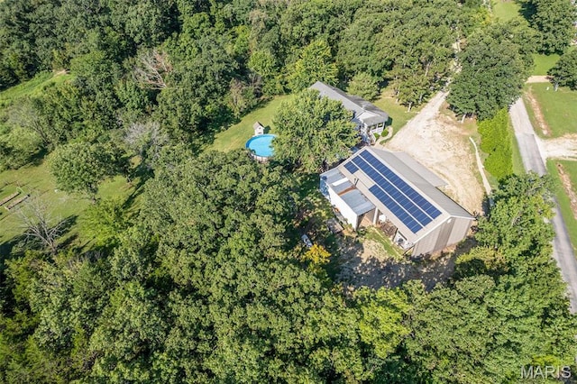 970 Lammert Ln, Union, MO 63084 - aerial view of property and surrounding area with a heavily wooded area