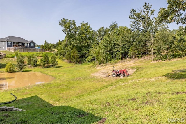 129 Jared St, Waynesville, MO 65583 - view of green lawn featuring a water view