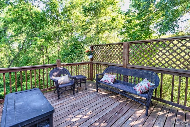 1010 Winter Lake Dr, Fenton, MO 63026 - view of wooden terrace