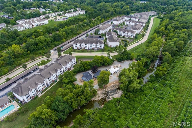 40 Kassebaum Ln, Saint Louis, MO 63129 - aerial overview of property's location with nearby suburban area