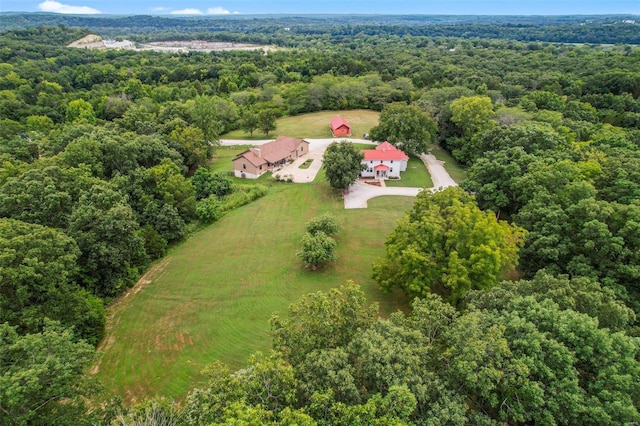 7102 Shadow Ln, Villa Ridge, MO 63089 - view from above of property with a heavily wooded area