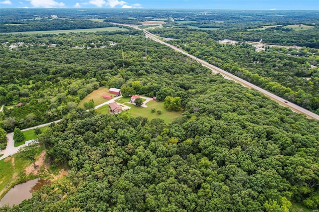 7102 Shadow Ln, Villa Ridge, MO 63089 - drone / aerial view of a heavily wooded area