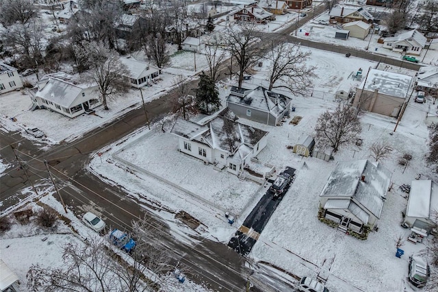 607 N Jackson St, Salem, MO 65560 - snowy aerial view featuring a residential view